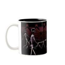X-Ray Skeletons Midnight Stroll Coffee / Beer Mugs