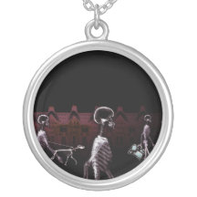 X-Ray Skeletons Midnight Stroll - Original Personalized Necklace