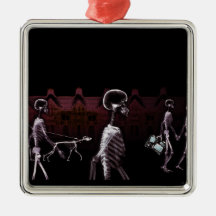 X-Ray Skeletons Midnight Stroll - Original Christmas Ornaments