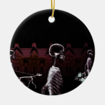 X-Ray Skeletons Midnight Stroll - Original Christmas Ornaments