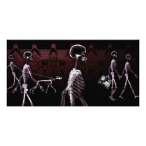 X-Ray Skeletons Midnight Stroll photo cards