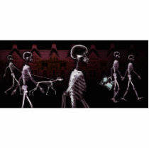 X-Ray Skeletons Midnight Stroll photo sculptures