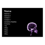 X-RAY SKULL BRAIN - BLACK & PURPLE BUSINESS CARD