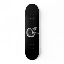 X-RAY SKULL BRAIN - BLACK & WHITE SKATE DECKS