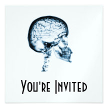 X-RAY SKULL BRAIN - BLUE CUSTOM ANNOUNCEMENT