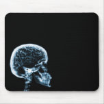 X-RAY SKULL BRAIN - BLUE MOUSE PAD