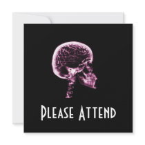 X-RAY SKULL BRAIN - PINK ANNOUNCEMENT