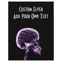 X-RAY SKULL BRAIN - PURPLE CUSTOM FLYER