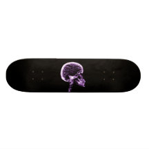 X-RAY SKULL BRAIN - PURPLE SKATEBOARD DECKS