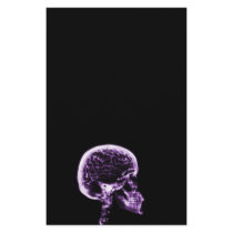 X-RAY SKULL BRAIN - PURPLE CUSTOMIZED STATIONERY