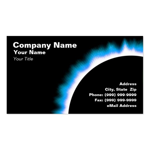 X-Ray Solar Eclipse Business Card Templates