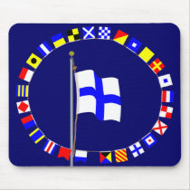 X-ray Stop Your Intention Nautical Signal Flag mousepads