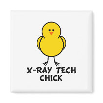 X-Ray Tech Chick magnets by chicktshirts8 X-Ray Tech Chick magnets