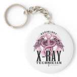 X-Ray Tech Pink Caduceus keychains