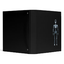 X-Ray Vision Blue Single Skeleton 3 Ring Binder