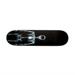 X-Ray Vision Blue Single Skeleton Board Skateboard Deck