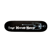 X-Ray Vision Blue Single Skeleton Boards skateboards