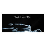 X-Ray Vision Blue Single Skeleton Invites