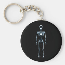 X-Ray Vision Blue Single Skeleton Key Chains