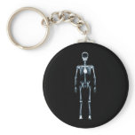 X-Ray Vision Blue Single Skeleton keychains