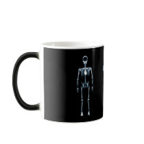 X-Ray Vision Blue Single Skeleton Coffee Mug