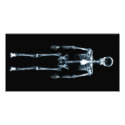 X-Ray Vision Blue Single Skeleton photo cards by VoXeeD X-Ray Vision Blue Single Skeleton photo cards