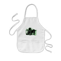 X-RAY VISION CAMERA BLACK GREEN APRONS
