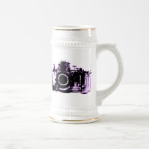 X-RAY VISION CAMERA BLACK PURPLE MUG