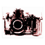 X-RAY VISION CAMERA BLACK RED POST CARD