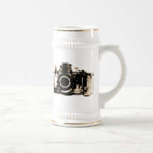 X-RAY VISION CAMERA BLACK SEPIA COFFEE MUG