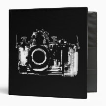X-RAY VISION CAMERA - BLACK & WHITE 3 RING BINDERS