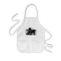 X-RAY VISION CAMERA BLACK & WHITE APRON