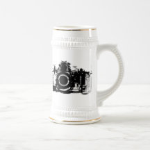 X-RAY VISION CAMERA BLACK & WHITE MUG