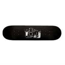 X-RAY VISION CAMERA - BLACK & WHITE SKATE BOARD