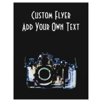 X-RAY VISION CAMERA - ORIGINAL BLUE PERSONALIZED FLYER