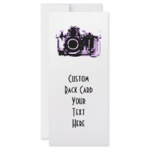 X-RAY VISION CAMERA - PURPLE PERSONALIZED RACK CARD