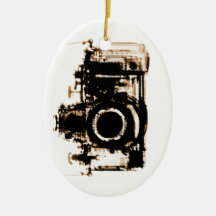 X-RAY VISION CAMERA - SEPIA CHRISTMAS ORNAMENT
