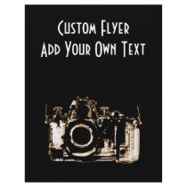 X-RAY VISION CAMERA - SEPIA PERSONALIZED FLYER