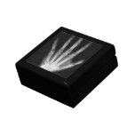X-Ray Vision Human Hand - Black & White Jewelry Boxes
