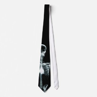 X-Ray Vision Single Skeleton Neck Tie zazzle_tie