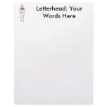 X-Ray Vision Single Skeleton White Red letterhead