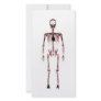 X-Ray Vision Single Skeleton White Red Photo Greeting Card