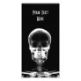 X-RAY VISION SKELETON SKULL - B&W PHOTO CARD