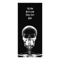X-RAY VISION SKELETON SKULL - B&W RACK CARDS