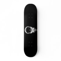X-RAY VISION SKELETON SKULL - B&W SKATE BOARD DECKS