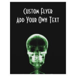 X-RAY VISION SKELETON SKULL - GREEN flyers