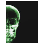 X-RAY VISION SKELETON SKULL - GREEN PERSONALIZED LETTERHEAD