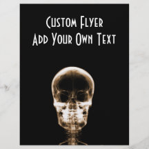 X-RAY VISION SKELETON SKULL - ORANGE FLYER