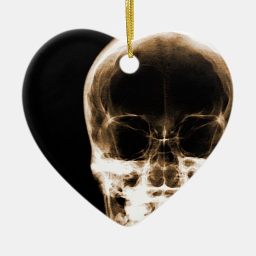 x ray vision skeleton skull orange christmas ornament x ray vision skeleton skull orange christmas ornament