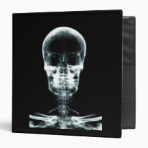X-RAY VISION SKELETON SKULL - ORIGINAL VINYL BINDER